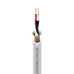 Cabo para microfone AH 0,22 mm² 100 m Branco