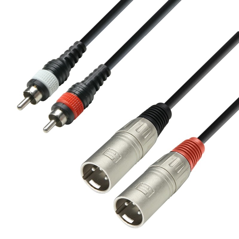 Cabo Duplo  AH 2 XLR Macho x 2 RCA | 6 m
