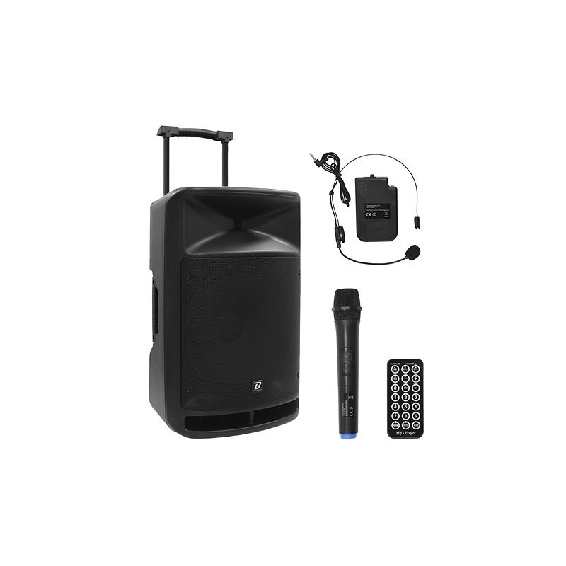 Sistema de PA portátil BoomTone DJ TravelSound15-VHF