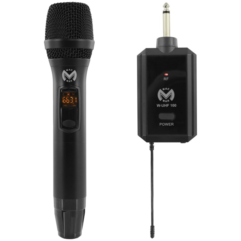 Microfone S/Fio Mac Mah - W-UHF 100 M