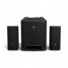 Sistema de som compacto 2.1 amplificado