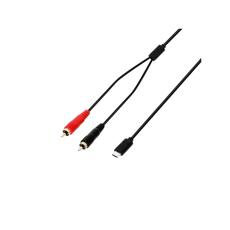 Cabo Y USB-C | 2 x RCA macho x USB-C | 3 m