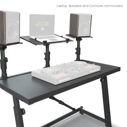 Mesa de DJ com bandejas ajustáveis