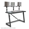 Mesa de DJ com bandejas ajustáveis